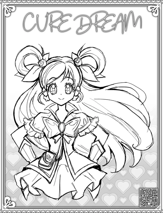 GW企画「#ぬり絵」マラソン?#おうち時間?楽しんでいただけたらいいな〜#プリキュア #precure 