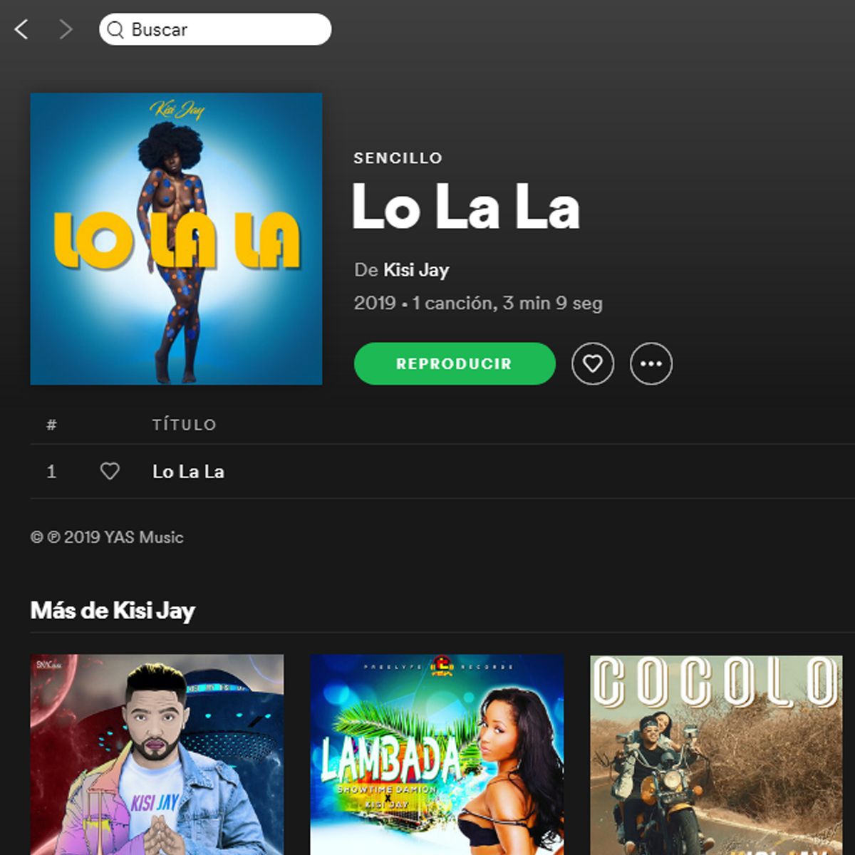 YasMusicCo's tweet photo. #Recomendado de hoy! #LOLALA de @kisijay 🎵🎵🎵 Dale play en Spotify @abogados_cur https://t.co/lABfrzQrAx