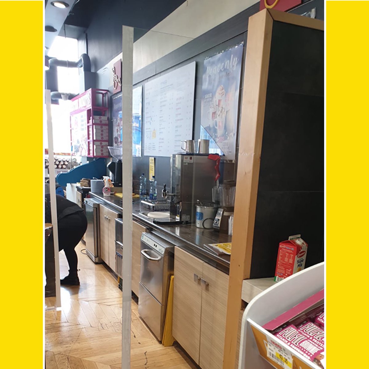 WeGetRetail's tweet image. Johnston Shopfitters delivering ‘Stay Safe Solutions’ for the safety of your company, your staff &amp;amp; your customers alike. Showcasing ‘Safe Distancing, Physical Distancing, Staff Prep Screen Guards’ recently fitted for @_InsomniaCoffee @SPARIreland @bwg_foods #DameSt #ScreenGuards