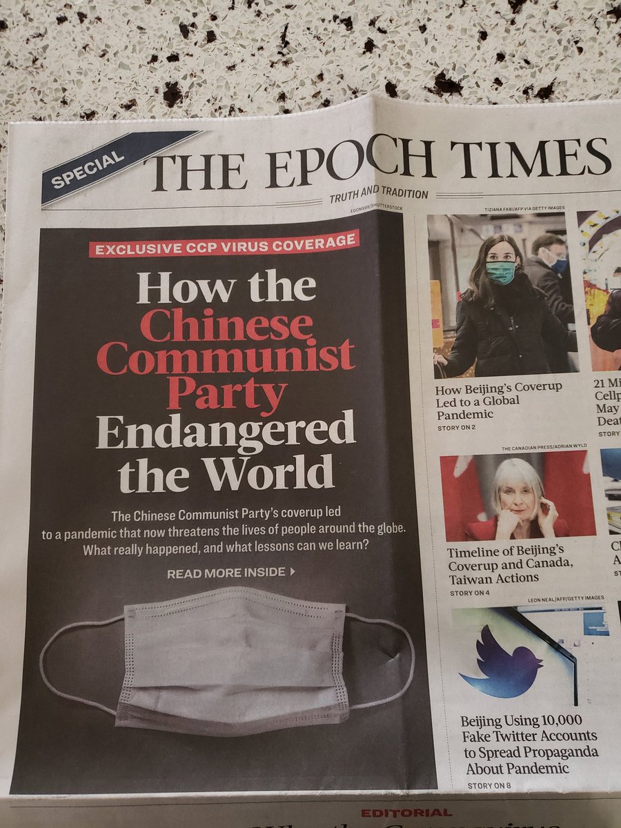 bethomatic's tweet image. I was disgusted that this edition of @Epochtimes ended up in my mailbox.  Then I remembered that my neighbour and MP @DerekSloanCPC is openly spewing the same racist, conspiracy garbage on social media. #stopthehate #returntosender