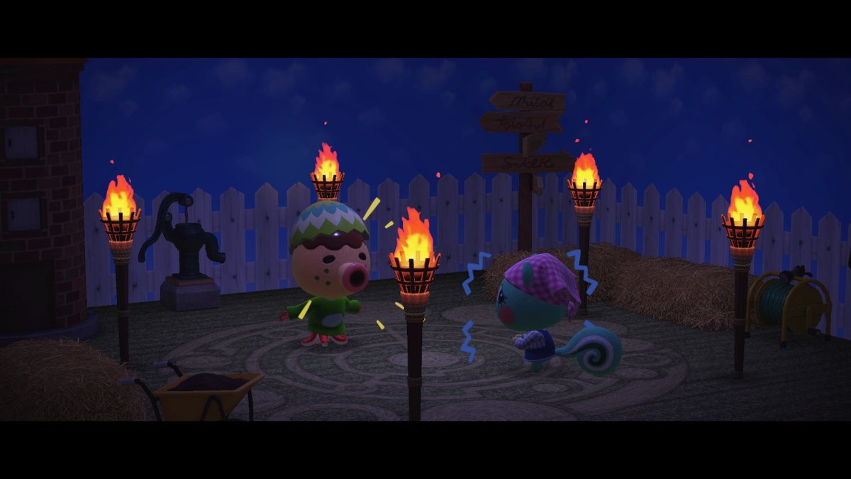 Luitoine's tweet photo. Rencontre du troisième type... #AnimalCrossing #ACNH #NintendoSwitch https://t.co/OJavvNf29g