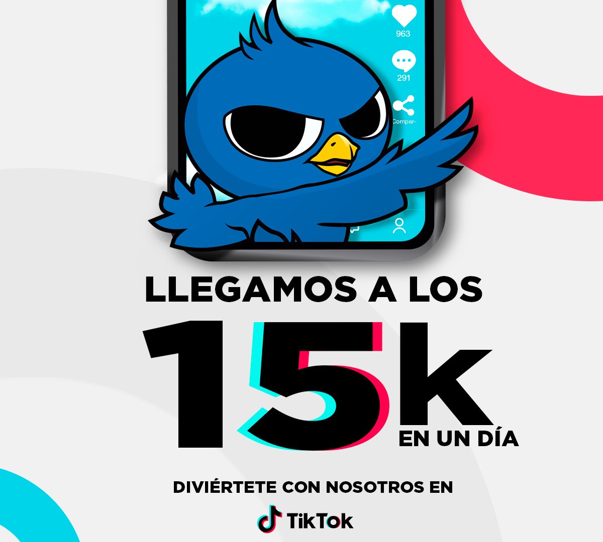 ¡Muchas gracias a todos por los 15k! 🙌🤩  

Sigamos #tiktokeando y recuerden que los mejores videos los compartiremos en los stories de Instagram. 

Encuéntranos en TikTok como: Tondero Oficial: vm.tiktok.com/vxkVHY/