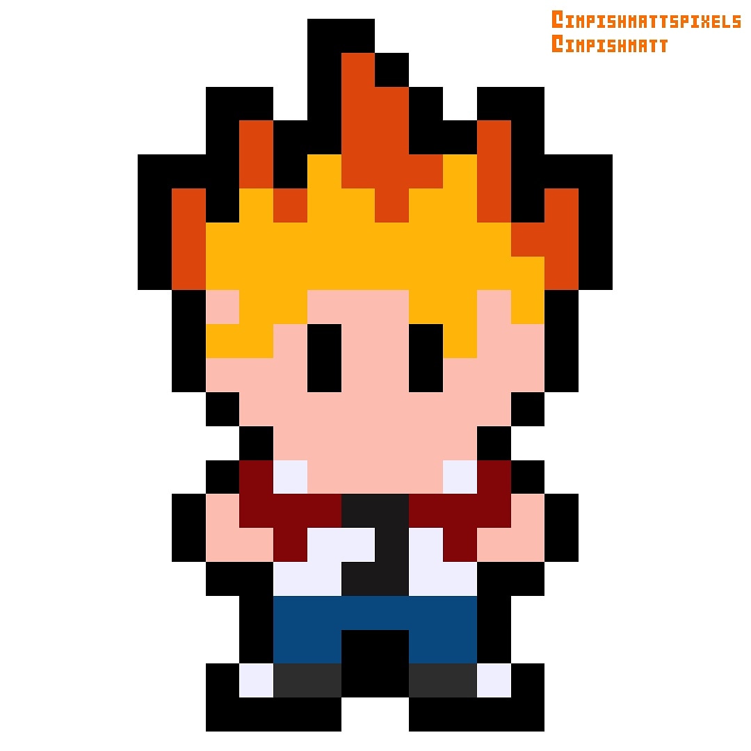 Spike (Ape Escape - Playstation 1999) #pixel #pixelart #gaming #retrogaming #sony #ApeEscape #SCEJapan