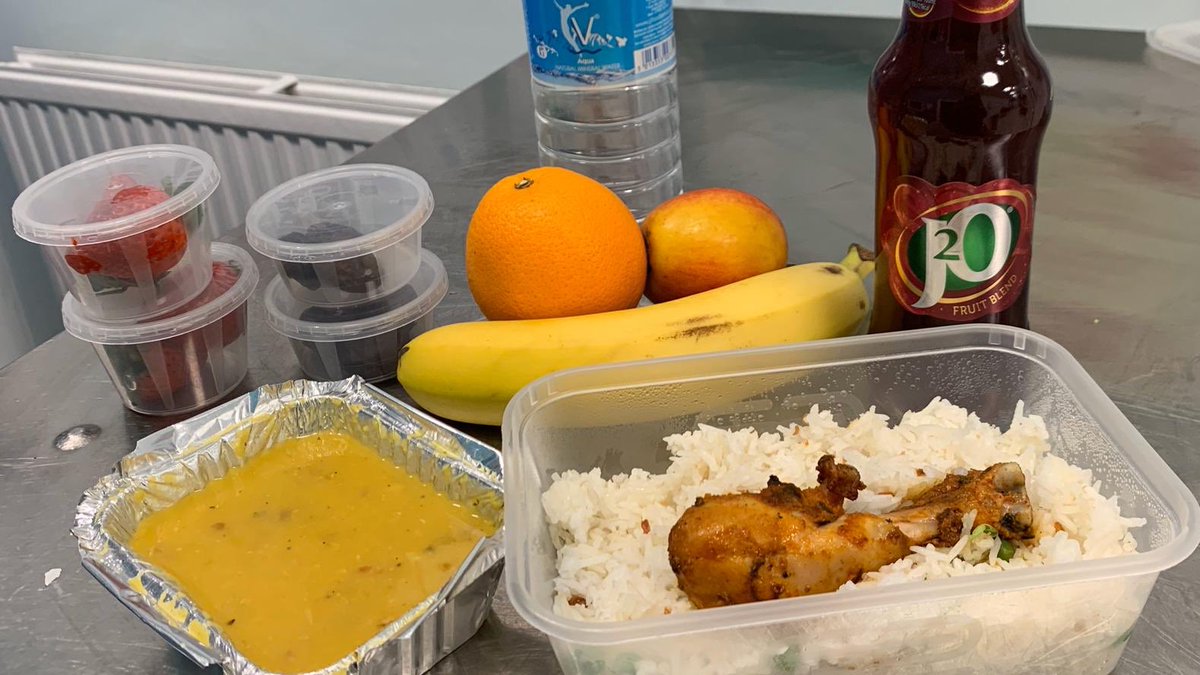 QCCA_CEO's tweet photo. Sharing that final moment after 16 hours of fasting to nourish and quench that thirst with @MPSRajKohli two meters apart was blessed, never felt more safer 😄. All @metpoliceuk are welcome to takeaway #qccaiftar pack #staysafe during #section60 https://t.co/y4iCRei9ge