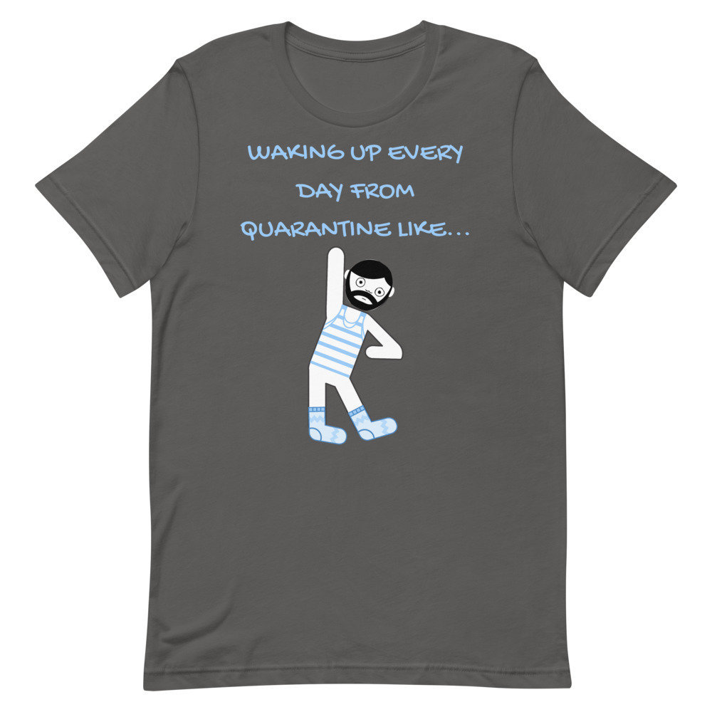 Excited to share the latest addition to my #etsy shop: Sarcastic T Shirt, Waking UP From Quarantine Tee, Short Sleeve Graphic funniest shirt, Man's gift, Meme 2020 Shirt, Quarantine Tee etsy.me/3cV9wOE #shortsleeve #crew #coworkergift #fathersdaygift #sarcastic