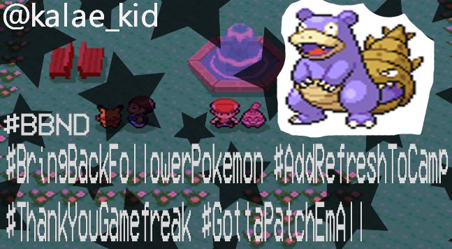 kalae_kid's tweet photo. @Pokemon Stunning card art as always!
Please #BringBackNationalDex #BringBackALLPokemon
and also you- #GottaPatchEmAll!
Here's to bringing them all back!
Also let us #Care4OurPKMN
#BringBackFollowerPokemon and #AddRefreshToCamp! https://t.co/h35hsaZPf5