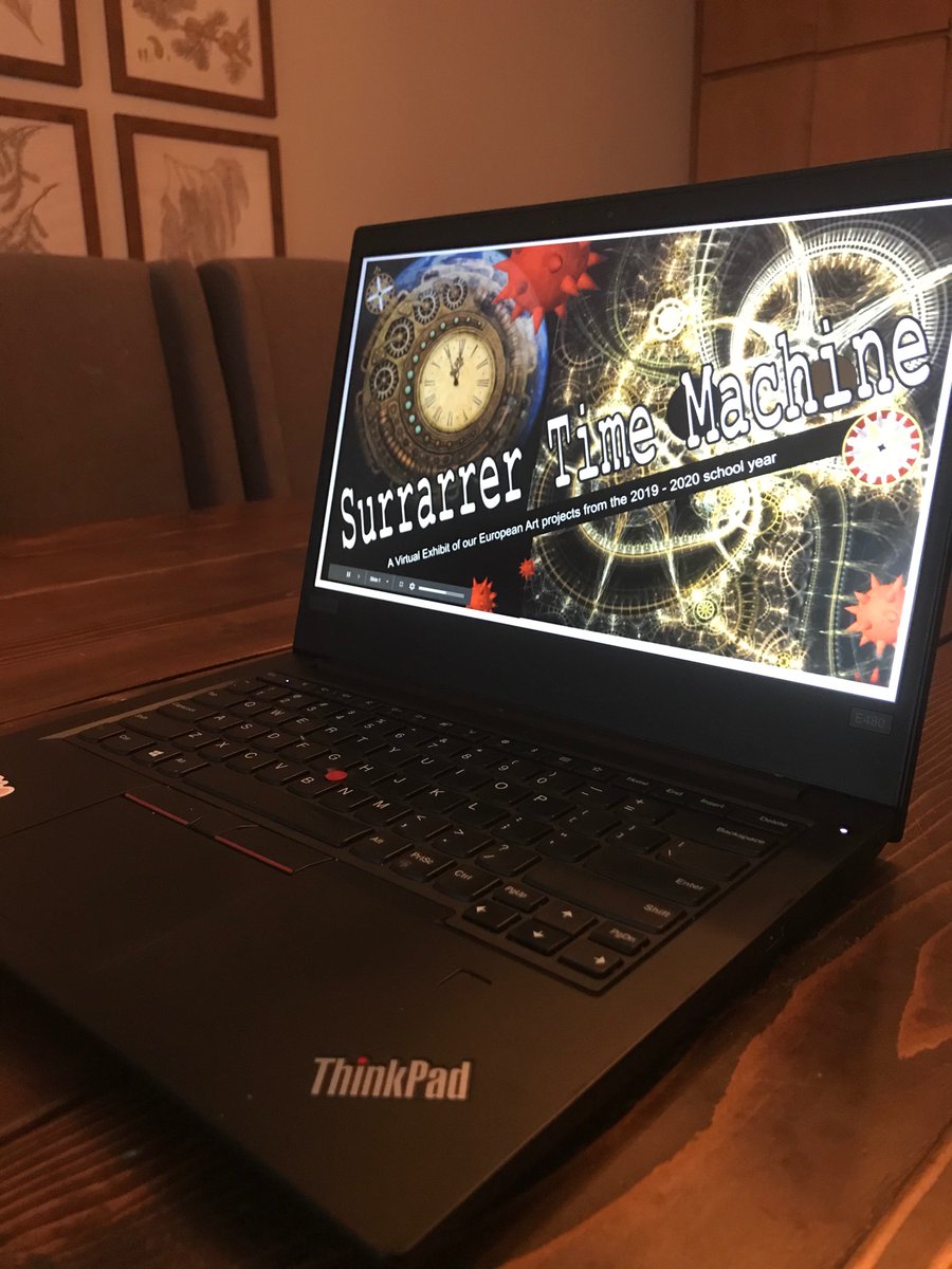 Kate_theSLP's tweet photo. Grabbed ice cream and tuned into the virtual Surrarrer art show! Loved seeing all of the student’s creative work! Thanks for putting this together, Mrs. Solecki! #WeAreStrongsville #SCSremoteTogether https://t.co/Yab26vA8NK