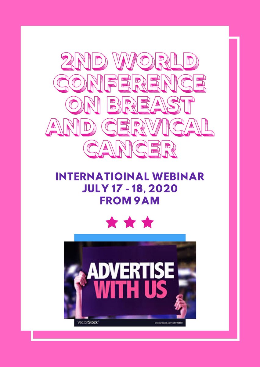 BreCeCan2020's tweet photo. advertise with us on our website which has more than 100000+ visitors..and also get a chance to take part in live #webinar of 2nd World #Conference on Breast and Cervical Cancer on July 17-18, 2020.
#onlinelearning #onlineevents #InternationalNursesDay2020 https://t.co/Wc5p1LPvvp