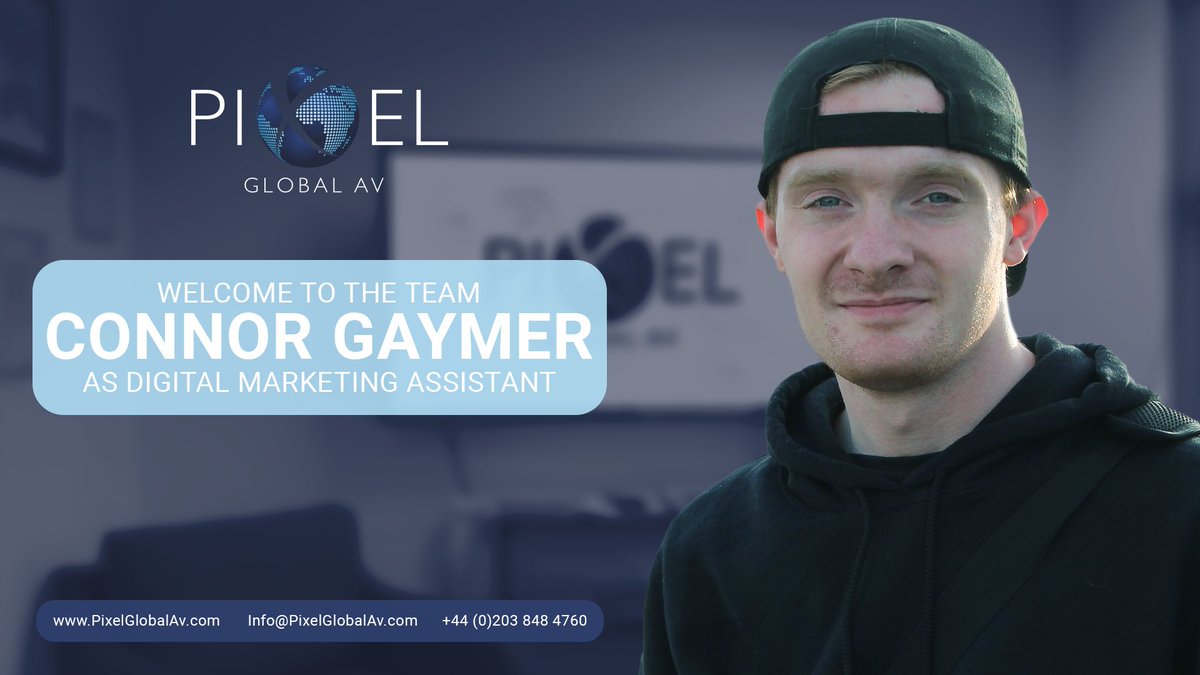 PixelGlobalAV's tweet photo. Pixel Global AV is pleased to welcome Connor Gaymer as Digital Marketing Assistant. Connor has a strong background in Gaming and Design and is a welcomed addition to the team.
#PixelGlobalAV #AV #AVIndustry #welcometotheteam #audiovisual #informationtechnology https://t.co/TXMK9RegL8