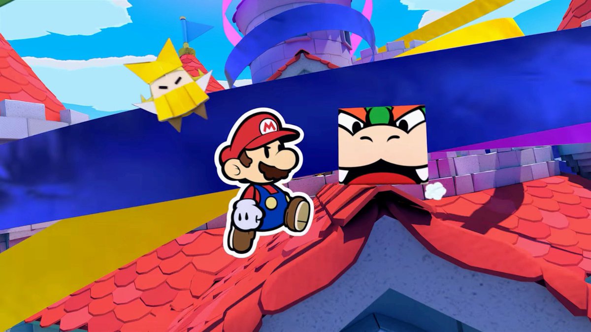 verge's tweet photo. Paper Mario: The Origami King is coming to the Switch in July https://t.co/WLERKb3ui3 https://t.co/gA32MSdh1d