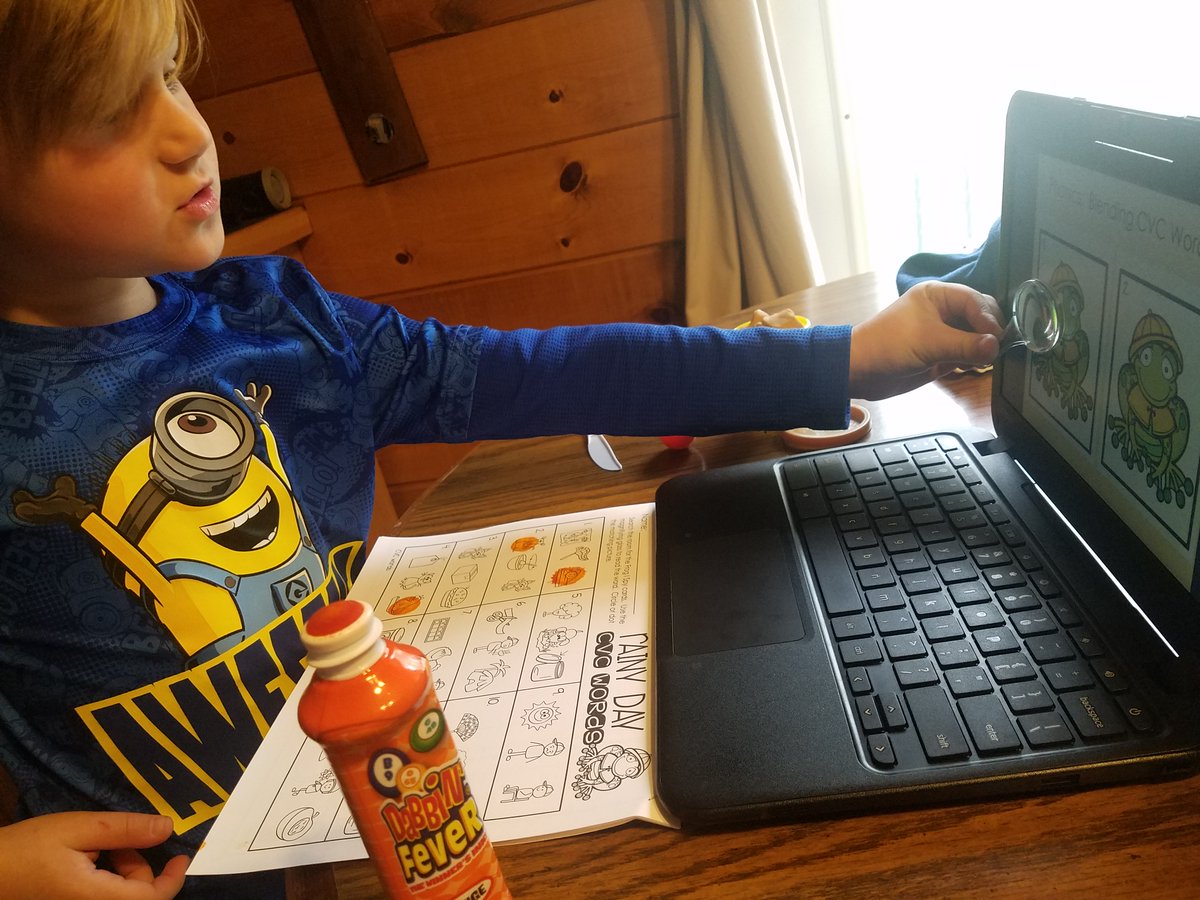 KinderWolfePack's tweet photo. Lucas was such a hard worker yesterday!  I love seeing our friends in action!  He worked on fluency with CVC blending, completed the inference writing piece for Recess Queen. practiced oral counting and played Math Top It!  I am proud of you buddy! https://t.co/Hm5s49HnXH