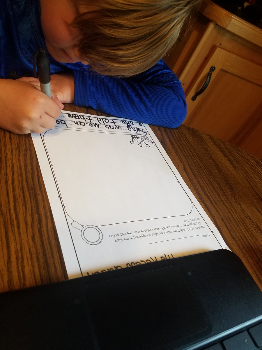 KinderWolfePack's tweet photo. Lucas was such a hard worker yesterday!  I love seeing our friends in action!  He worked on fluency with CVC blending, completed the inference writing piece for Recess Queen. practiced oral counting and played Math Top It!  I am proud of you buddy! https://t.co/Hm5s49HnXH