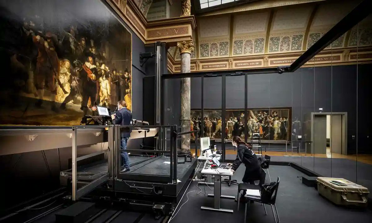 Nifty_Gift's tweet photo. An hyper-resolution image of Rembrandt "The Night Watch". Now I can finally see it up close without tripping the alarm!
https://t.co/QN6qXHCtIx https://t.co/MDL5bOQIfm