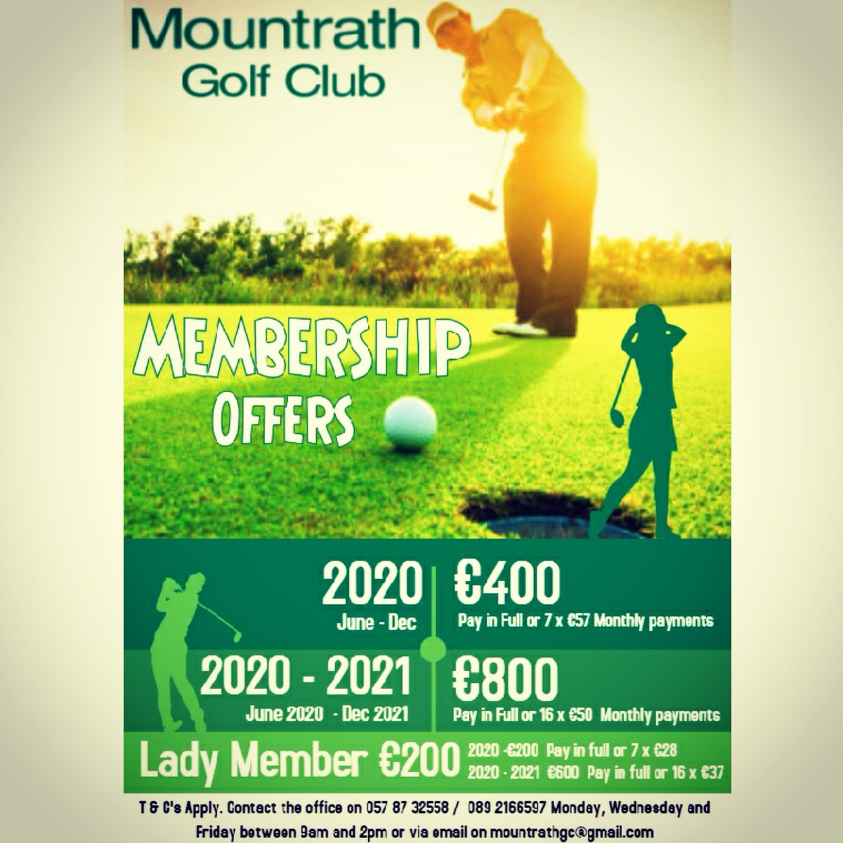 Come for the golf and stay for the friendly atmosphere. Everyone welcome, from beginners to experienced players... #MembershipOffer #LaoisGolf #IrishGolf #GolfIreland #golfisback