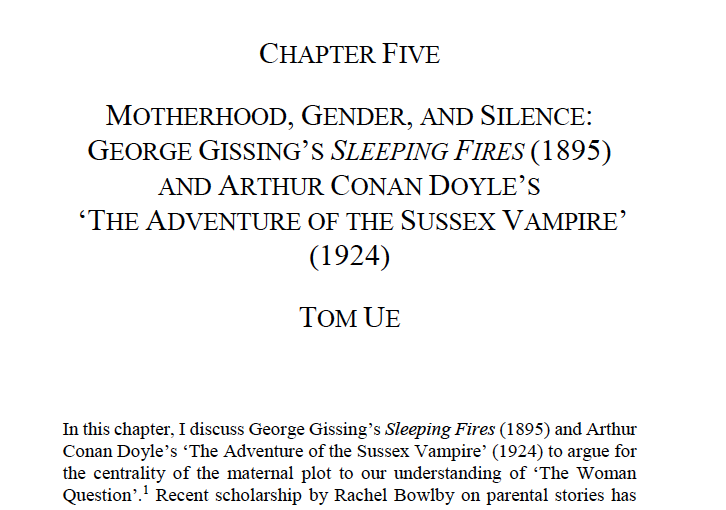 GissingGeorge's tweet photo. Proofs have arrived! Thanks to @NicDarwood, Bob Owens, &amp; @AlexisWeedon for some fine editing &amp; for having me on this project: it has been a pleasure. "Fiction and ‘The Woman Question’ from 1850 to 1930" will be out soon! #Gissing #ConanDoyle #Victorian #womanquestion https://t.co/LOBw3ehqzF