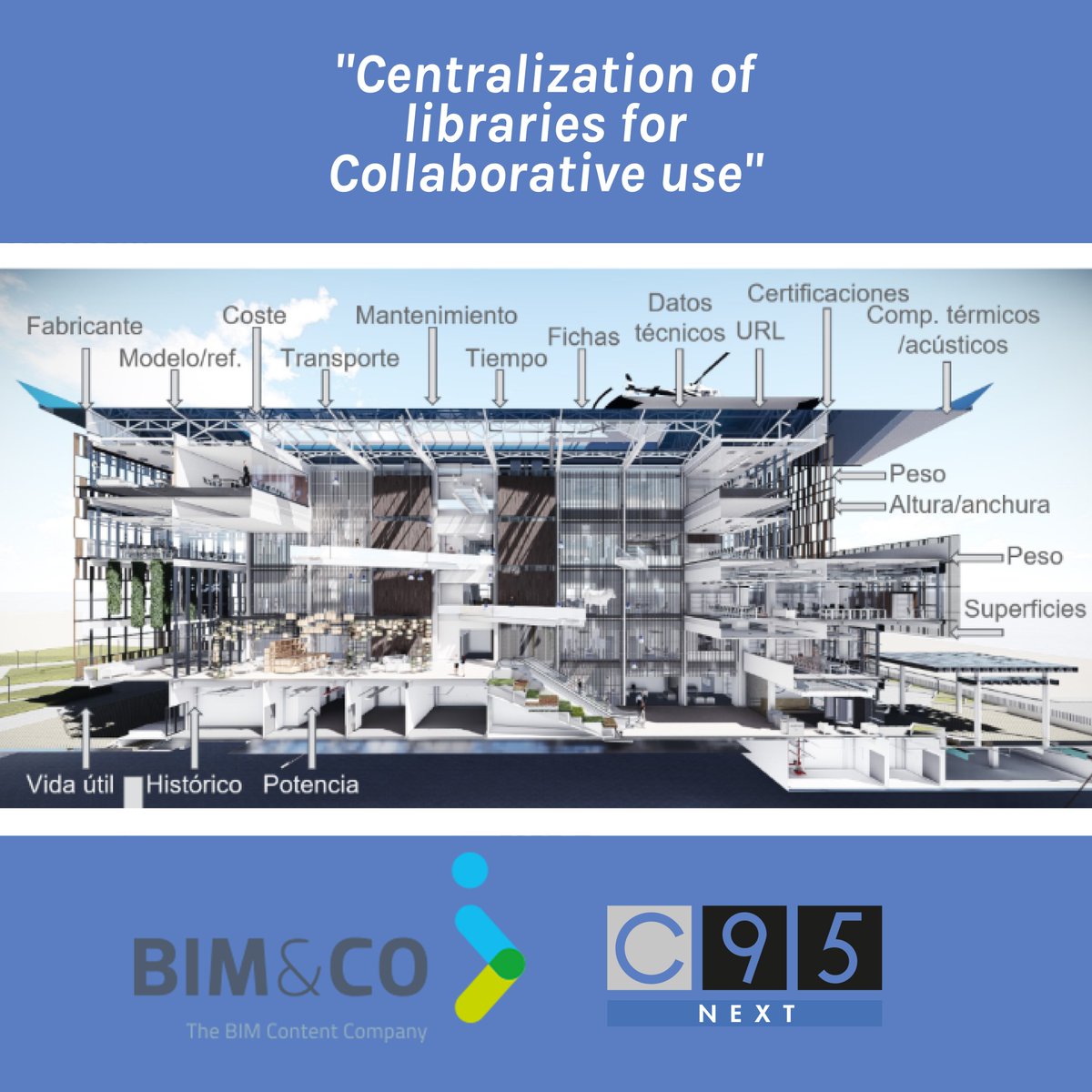 Today we talk about the centralization of libraries and the opportunities offered by the digital environment with <a href="/chicA3_din/">Muriel</a>, Chief Executive Officer of <a href="/bimandcoEspana/">BIM&CO España</a>, and <a href="/MPascualsaez/">Maria Pascual Saez</a>, BIM Director at <a href="/C95Creative/">C95 Creative</a> 👉 bit.ly/3brnRBj