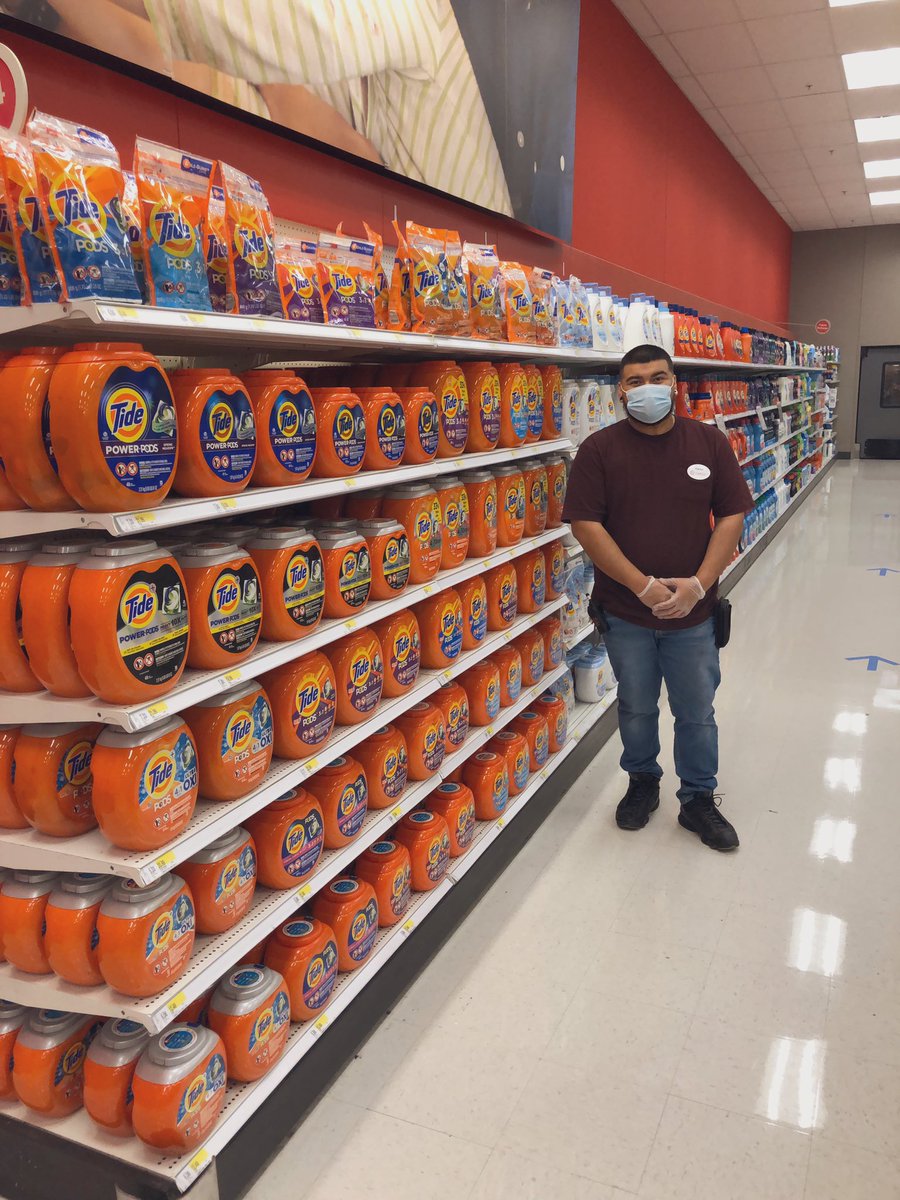 TargetMonty's tweet image. This is our Chemicals DBO, Adrian. Adrian not only makes sure that his area is flawless, but he also takes care of our guests here at T2613 with their essential needs! Go Adrian!!! #T2613 #bestteamever #bringingjoytoourguests #target
