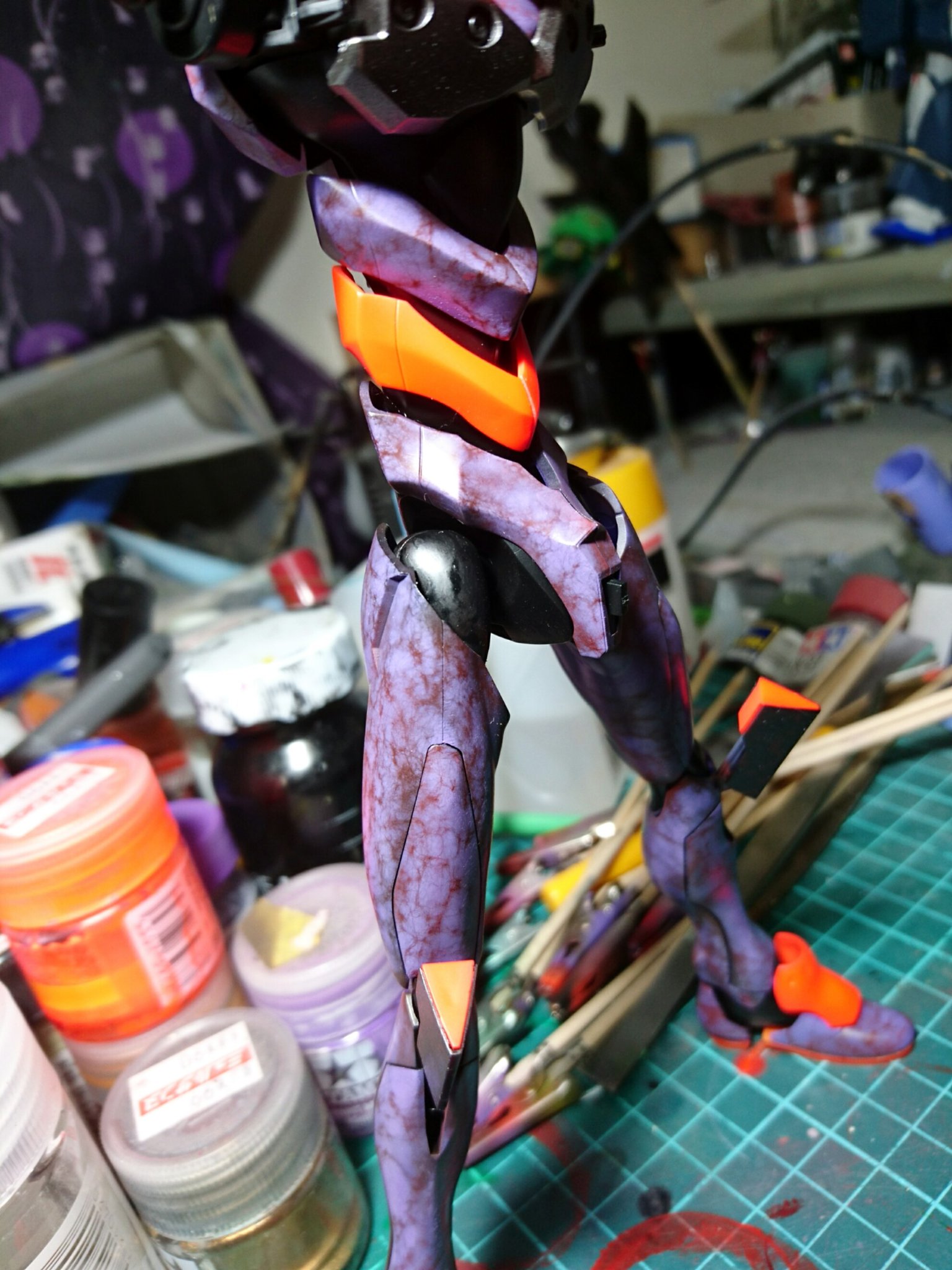 Kitaさん バンダイの初号機 覚醒ver 製作中 せっかくなので 気持ち悪い色で塗ってみた うん いい感じ エヴァンゲリオン 初号機覚醒 プラモデル バンダイ 気持ち悪い色 T Co Qmctjo5q5z Twitter