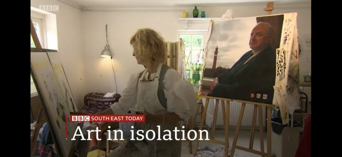 rcc_redmarley's tweet photo. Watch #BBCSouthEast's piece on @unibirmingham's latest commission, Portrait of Dr Ed Smith by @FionaGrahamMack, to find out how the artist relied on her memory to finish the painting during #lockdown (starts at 21:24) https://t.co/4miWXPwszY #MuseumFromHome #CultureinQuarantine https://t.co/Cqcb3iu6Q0