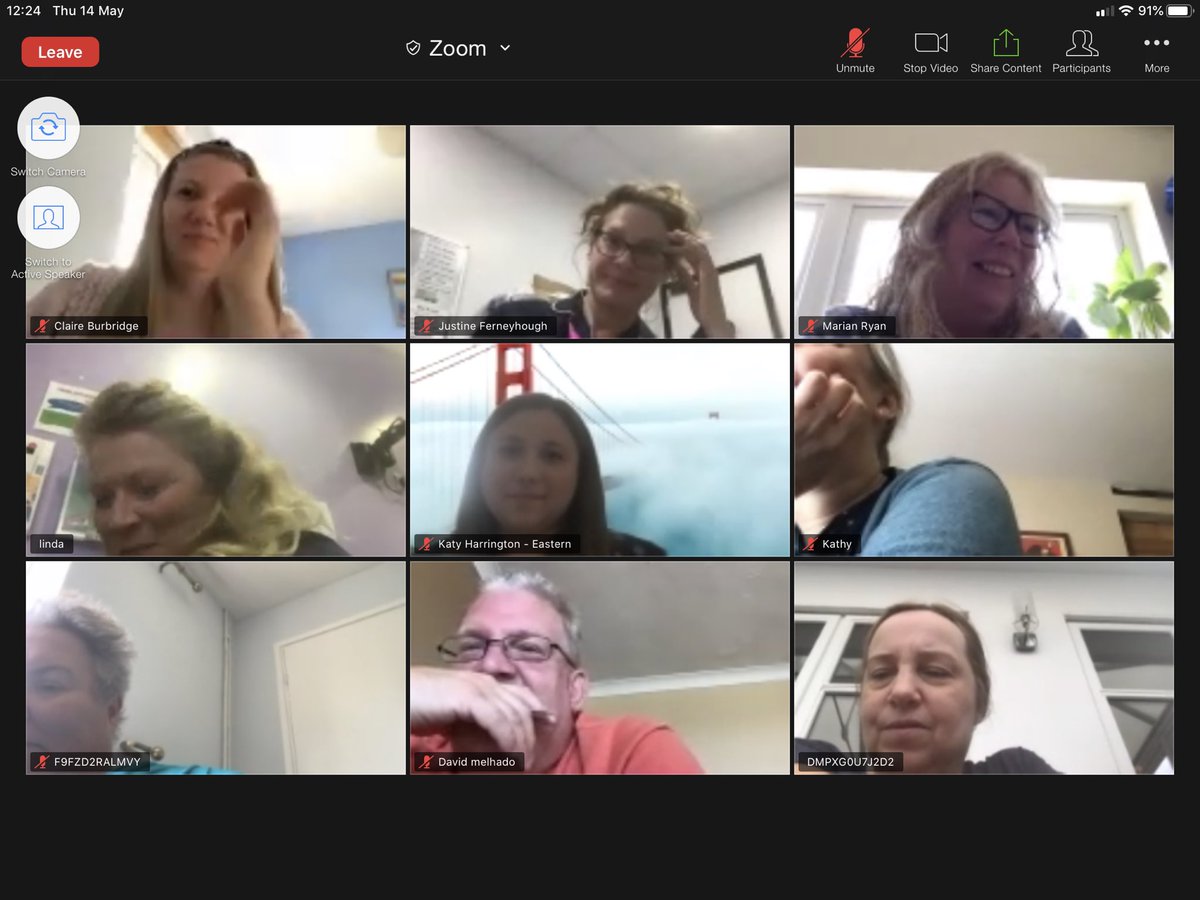 EasternODT's tweet photo. A lovely chance to catch up with the @EasternODT on our Zoom staff meeting today, which concluded with a quiz devised by our very own TM @laura_banerjee for a bit fun - thank you Laura! Check out her eye-catching pink wig and shining white teeth 😂 #bringbacksometoiletroll https://t.co/BbqS9I3ANa