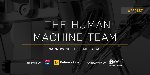 GovExecEvents's tweet image. On Thursday, @DefenseOne is teaming up with @INSAlliance for the next installment of the #HumanMachineTeam event series. 

Join us online as we discuss Narrowing the Skills Gap: workcast.com/register?cpak=…