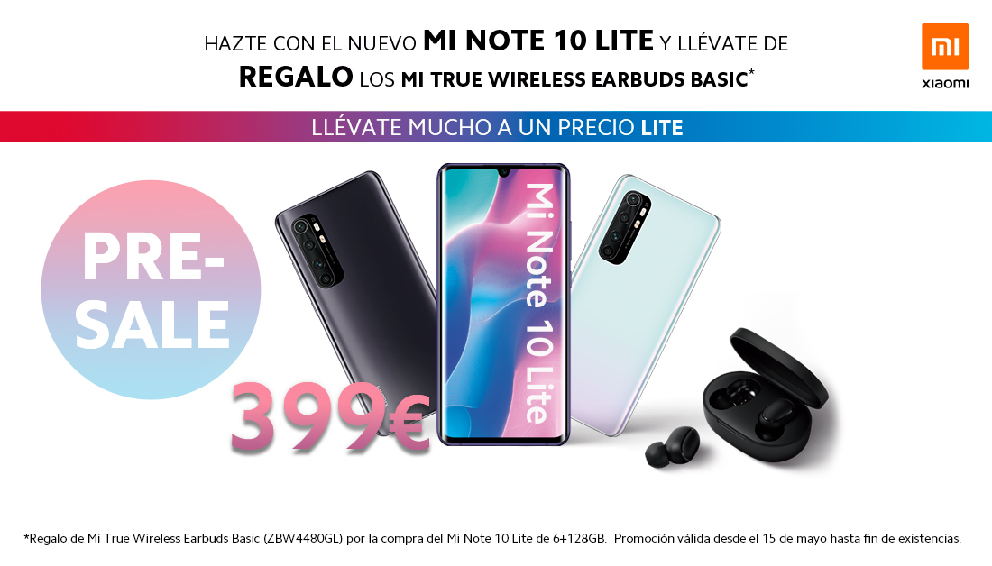 MiStoreSantder's tweet photo. ¡A partir de mañana puedes reservar tu Mi Note 10 Lite de 128GB en nuestra web con regalo incluido!

⏭️https://t.co/KDBGzqD5yb

#MiNote10Lite #Mytech #MiStore https://t.co/ogVYZXppoU
