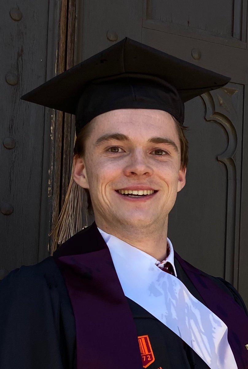 VT_RealEstate's tweet photo. #Seniorspotlight2020 Jared Bane will be graduating with a double major in Accounting and Information Systems and Real Estate.
Jared is from Herndon, VA and will be working full-time in Tysons Corner, VA for Deloitte & Touche LLP as a Staff Accountant. Congrats, Jared! π #VTRE https://t.co/nfzn9xnufz