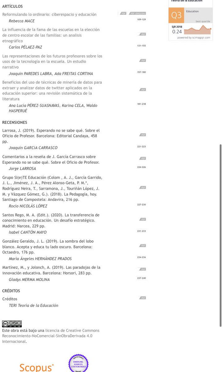RevTeoriaEdu's tweet image. 📍¡Nuevo número disponible! 📝
Vol. 32. Núm. 2 (2020) 

Monográfico: Una respuesta iberoamericana al «Manifiesto por una pedagogía post-crítica»

🔗 revistas.usal.es/index.php/1130…

#JustPublished
#EducationalTheory
#Philosophyofeducation
#Teoriadelaeducacion 
#Filosofiadelaeducacion