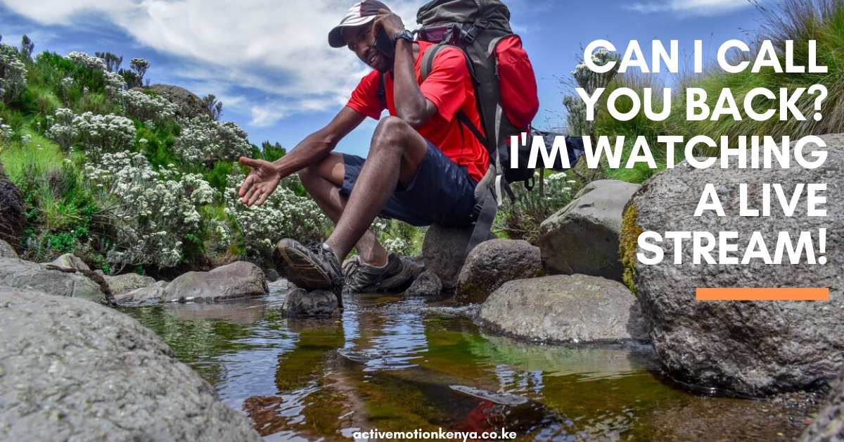 Can I call you back? I'm watching a live stream!

#activetravel #weshalltravelagain #nature #rivers #mtkenya #explore