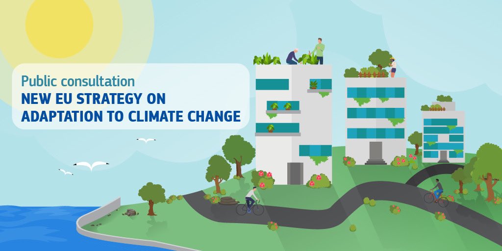 As #ClimateChange impacts become more frequent and intense, we need urgent action to protect us and our 🌍.
We are designing a new 🇪🇺 Adaptation Strategy to become more climate-resilient and we need your help.
#EUHaveYourSay by 20 August 👇🏼europa.eu/!NB47bn
#EUGreenDeal