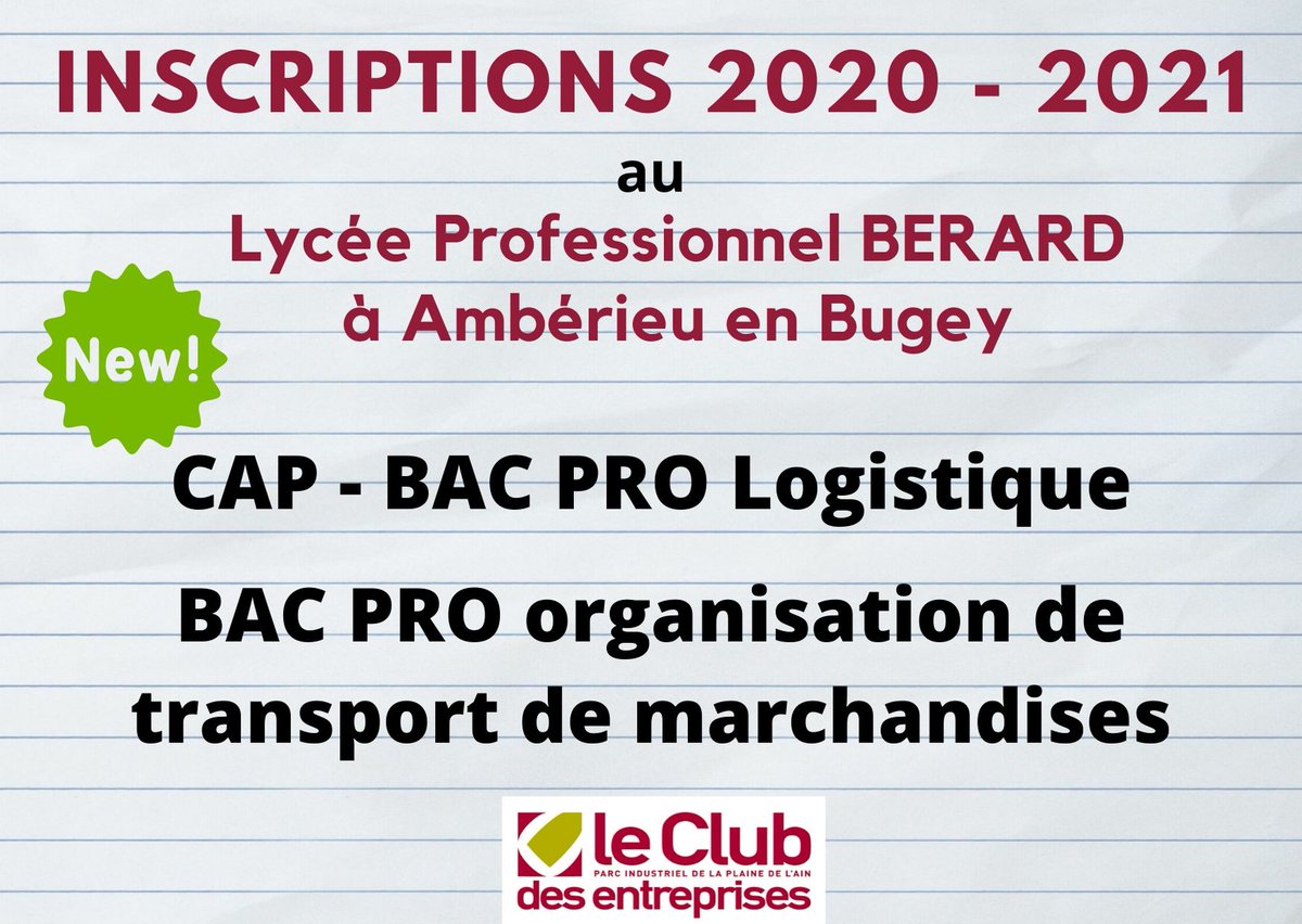 PipaClub's tweet image. Inscriptions 2020-2021: Et si votre enfant créait son avenir en s'inscrivant à l'une des nouvelles #formations en #logistique sur la #plainedelain...
myplainedelain.fr/actualites/ins…