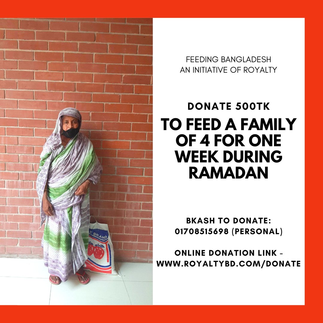 RoyaltyBD's tweet photo. Feeding Bangladesh | An initiative of Royalty

Help the poor to fight the crisis by donating here: https://t.co/cOxI5bn6GD

Our second round of survival bags of one week for four-person which contains Iftar items and grocery items.

Be a part of this good cause by donating today! https://t.co/gHfP9yUILH