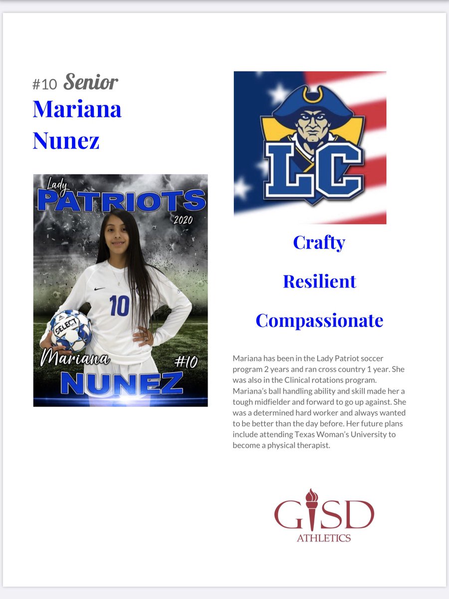 LCHSoccer's tweet photo. SENIOR SHOUTOUT to this amazing young lady!! #WeAreLC #OurSeniors 😍💕💙💛⚽️ https://t.co/UltlWRkgIS
