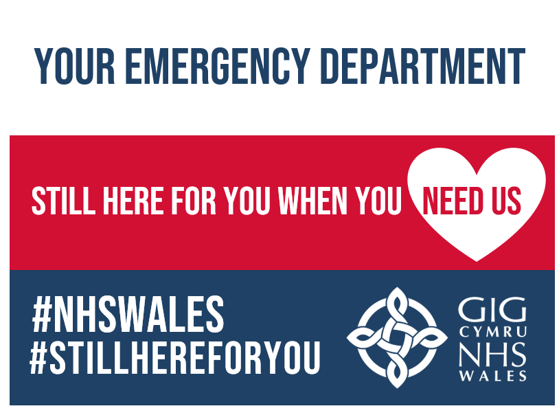 Emergency departments across Wales are #stillhereforyou.

Life-threatening injuries and illness which need immediate action include:

-Breathing problems
-Bleeding
-Severe pain
-Chest pain
-Stroke symptoms

If it is urgent, don’t wait, don’t leave it too late. 
#NHSWales