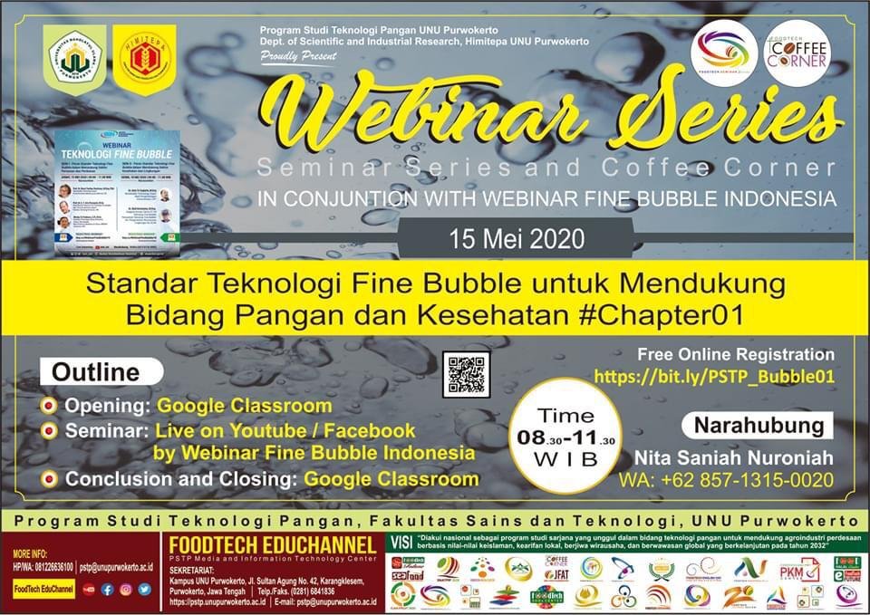 dpalupie's tweet image. "STANDAR TEKNOLOGI FINE BUBBLE UNTUK MENDUKUNG BIDANG PANGAN DAN KESEHATAN" #Chapter01

Yuk Daftar sekarang juga! 

Free online registrasion :

bit.ly/PSTP_Bubble01