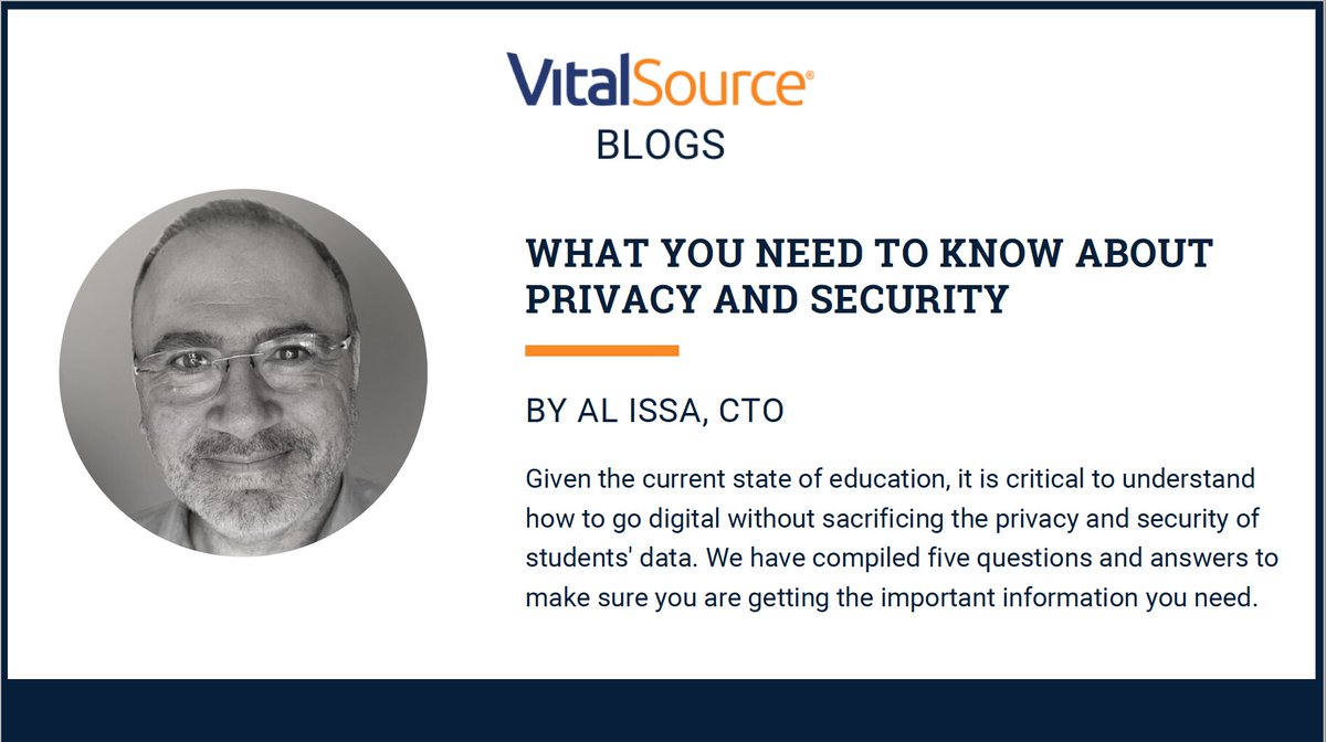 You know privacy and security are important, but how do you know if you’re in good hands with your #EdTech products? Our Chief Technology Officer <a href="/acissa/">Al Issa</a> shares what you should be asking: hubs.ly/H0qwl4l0.