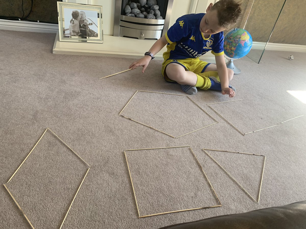 deanp27's tweet photo. The making of 2D shapes - for Mrs McDowell! Can we have some more challenges please! @LowerWortleyPS @Pearson_Alla14 https://t.co/M1JmSBvqp5