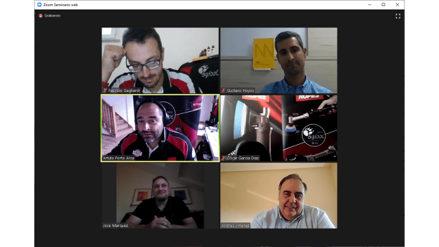 CESVIMAP's tweet photo. "¡Malditas motas!" 
El webinar de #Rupes sobre defectos de pintura con #CESVIMAP, Pintando Coches Alberto, #Sinnek, y José Chapa y Pintura, un éxito.
https://t.co/jEKQOPRpjU https://t.co/40jvqu73vc