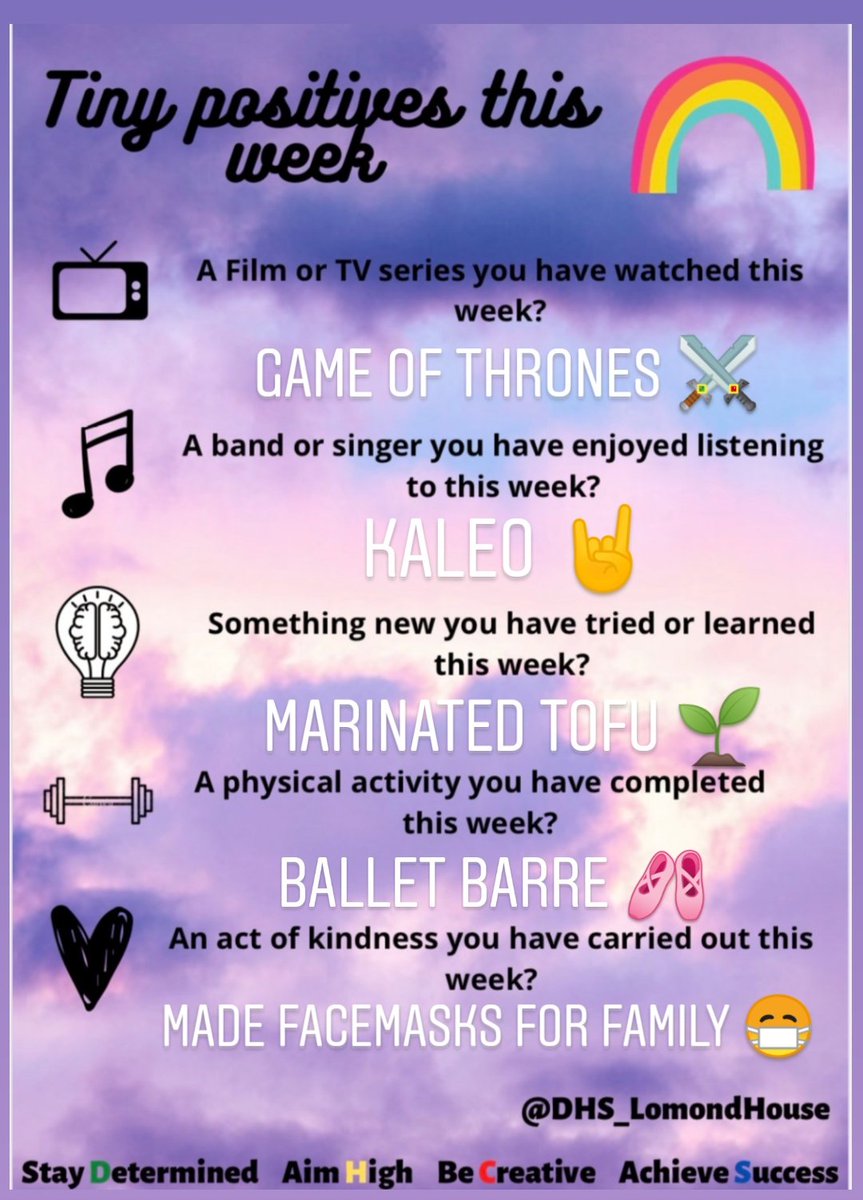 MrsSophieMcCabe's tweet photo. #TinyPositives 🌈
#PrideInDennyHigh
@DHS_Wellbeing
@DHS_LomondHouse https://t.co/5xxlmpWRIu
