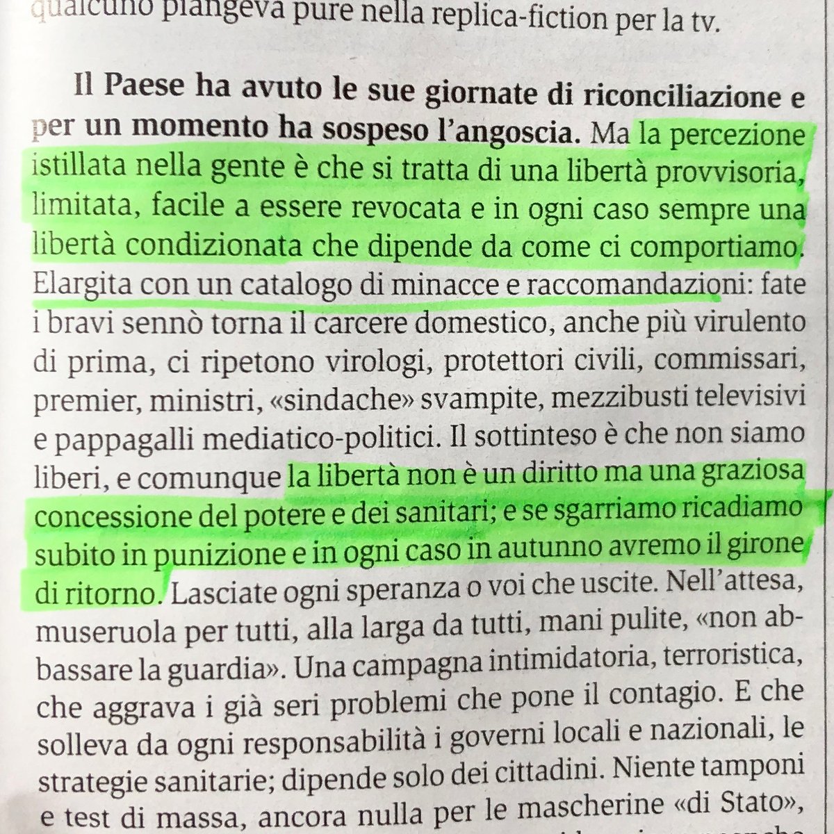 ilfanfulla's tweet photo. Un Paese in libertà provvisoria, di M. Veneziani (via Panorama) https://t.co/ARIYIXrdr3 https://t.co/Ca9pXpg5g1