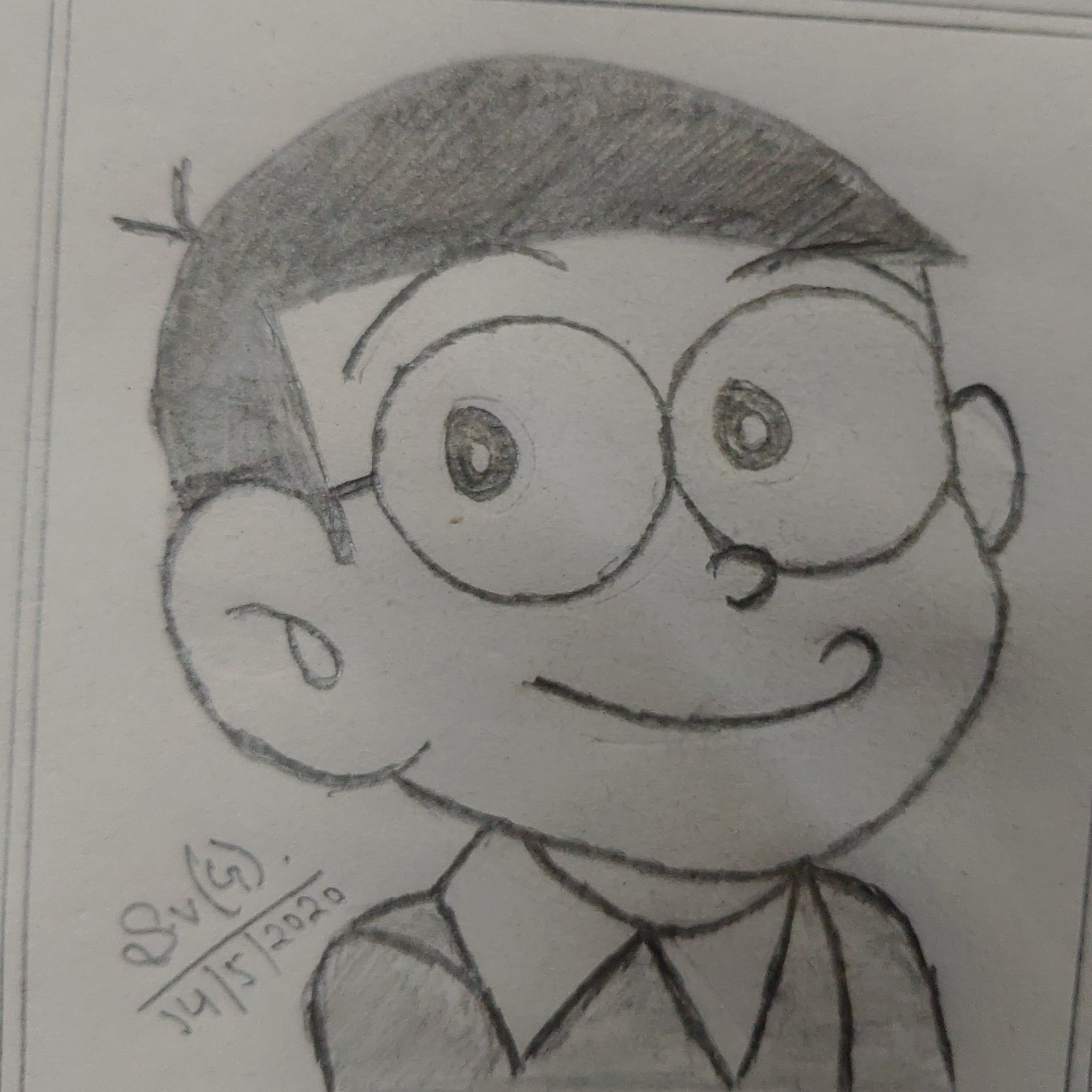 Nobita Cartoon Drawing 😍 | Nobita Cartoon drawing 😍 | By Kids School  Crafts & ArtsFacebook