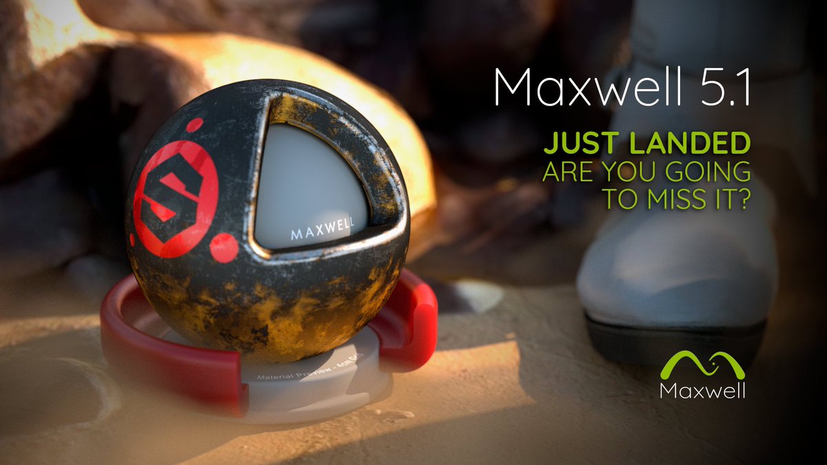 Maxwell 5.1 just landed! 

Take a look to it before you miss it! 

maxwellrender.com

Go now to your download section and get the latest update.

Artwork by @tommaxwellteam 🥰💃🏻