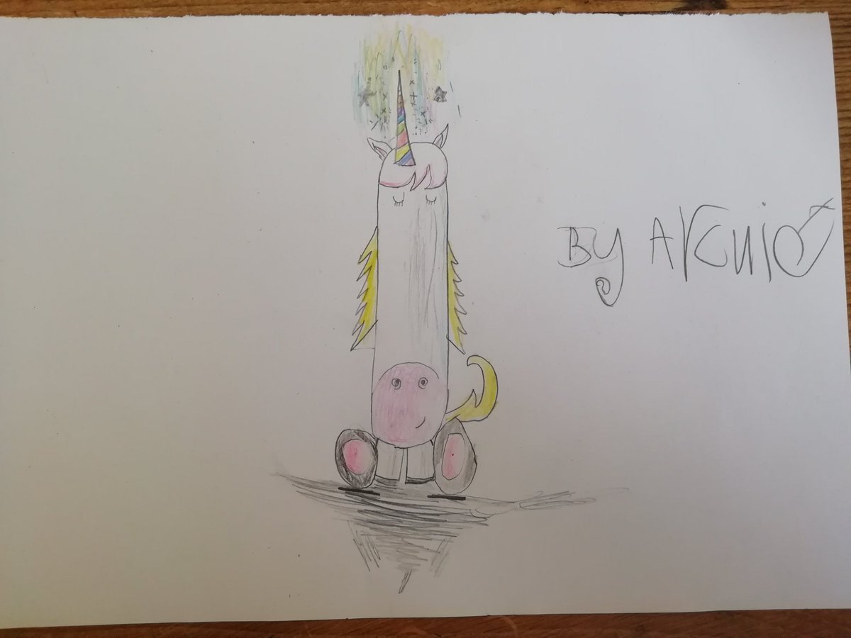 HelenMacGrego15's tweet photo. @RobBiddulph Not sure these are what the national emblem of #Scotland look like, but we do love these unicorns!!! #DrawWithRob @MilnathortPS #FamilyTime #MakingMemories #StaySafeStayHome #iam5 https://t.co/MDlE2eLD2o