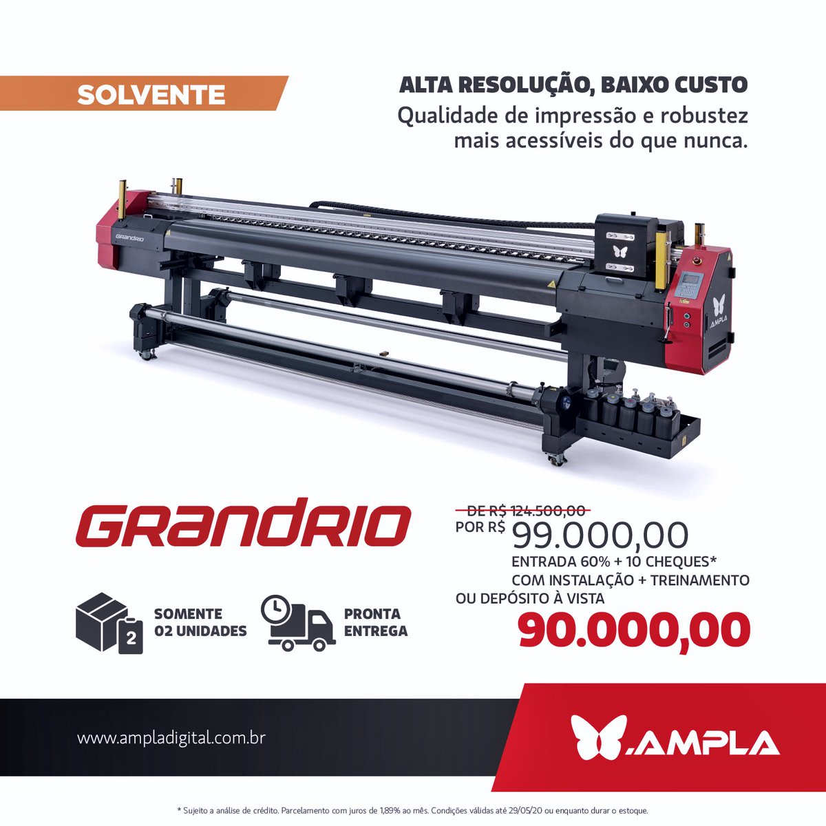 RevistaGF's tweet photo. Últimas unidades com preços imbatíveis. Consulte pelo televendas: (41) 3525 9300 ou ampla@ampladigital.com.br
.
.
.
.
#impressãodigital #impressão #comunicaçãovisual #revistagf #grandesformatos #plotter #impressora #bureau #comunicaçãovisualbrasil #banner #bannerimpresso https://t.co/P6rHMe9dxS