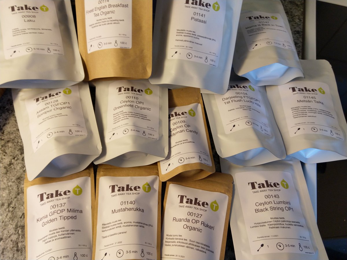 isosavi's tweet photo. Teen kulutus kasvanut, kaikki etänä kotona 😃 Täydennys saapui eilen https://t.co/uhZxhb0bCA:ltä #TakeT #tee #tea https://t.co/JhdT1Pelge