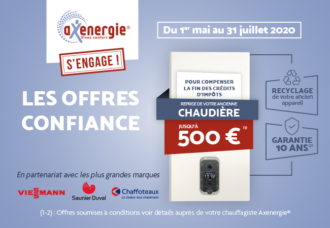 AxenergieOff's tweet photo. #OperationsConfiance

C'est le moment de remplacer votre chaudière !!

Jusqu'au 31 juillet 2020, on reprend votre vieille chaudière jusqu'à 500€* !!

Plus d'infos :

👉 https://t.co/1Z4Ss7hJac…/les-offres-confiances-axenergie/ https://t.co/DhlCtKCa0W