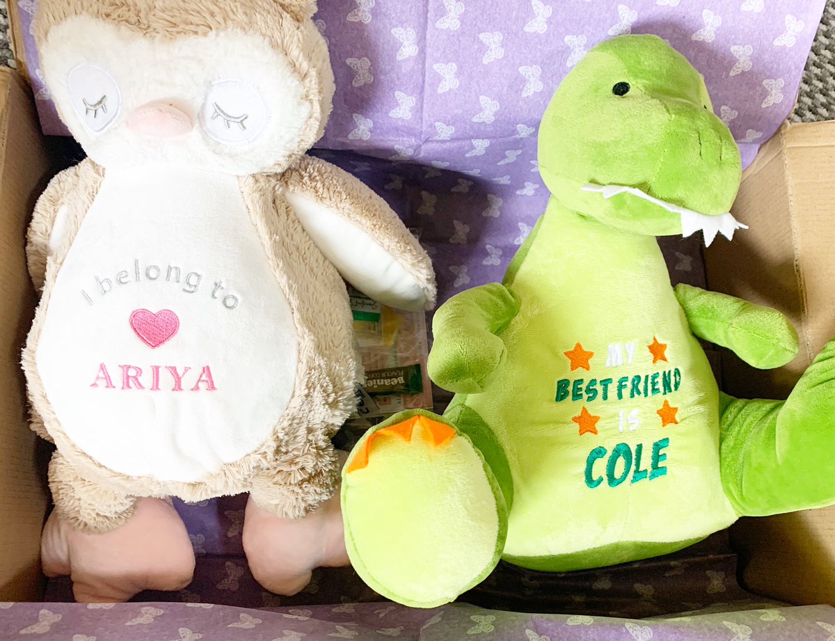 FluffyPandaSt's tweet photo. How cute are these personalised soft teddies 🥰 they have been gifted now so I can show them 🥰 https://t.co/l3Z45vPvNU