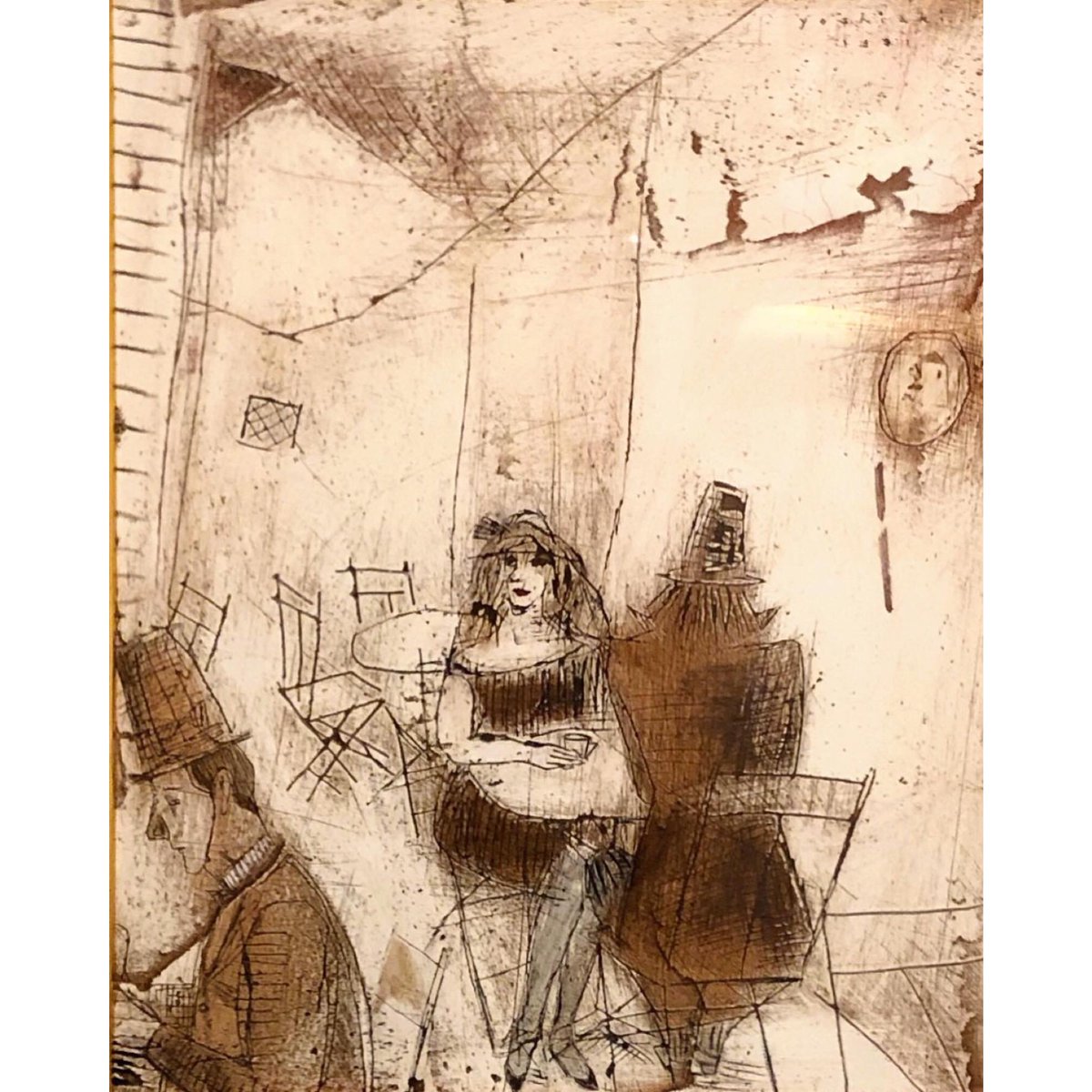 【真作】松井ヨシアキ「テアトロ」4F 松井ヨシアキ展 ピエロが恋をしたX'masの夜会 | Bunkamura