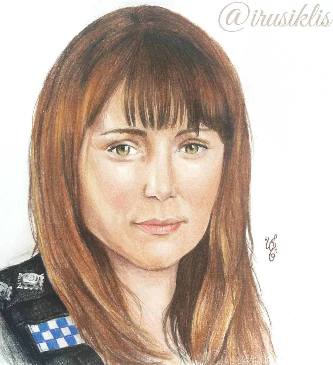 irusiklis's tweet photo. One more day. One more drawing. Now it's Lindsay Denton. Hope you'll like it🖍@Misskeeleyhawes

#keeleyhawes #lineofduty #lindsaydenton https://t.co/VgViiMpzzF