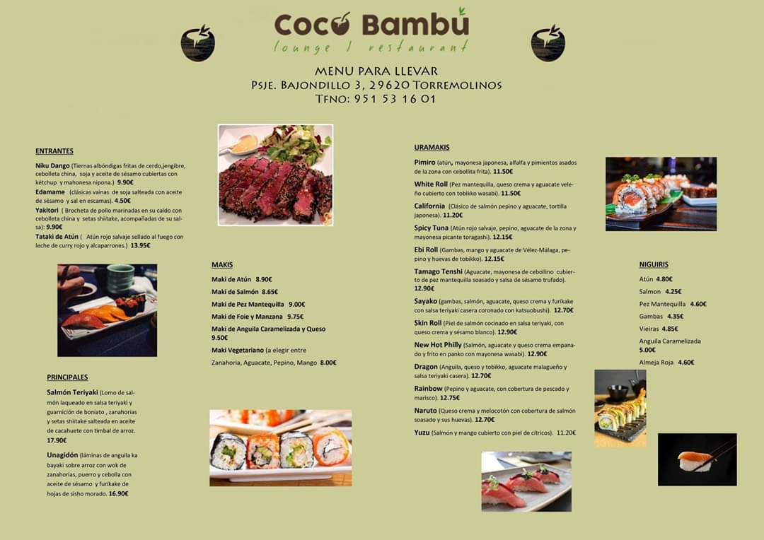 Cocobambu_rest's tweet photo. Para nosotros tu seguridad es importante. Por eso hacemos un 🍣 sushi fresco a diario cumpliendo con todas las medidas de seguridad. 😷 
☎️ 951 53 16 01
⏰ 13:00h a 16:00 y 20:00 a 23:00h (Pedidos y Recogidas)
📍 Pje. del Bajondillo, 3
🥡 Recoge tu pedido y disfruta 🍣🥢 en 🏠 https://t.co/pejJIWk2zj